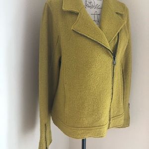 Tahari wool blend Moto jacket